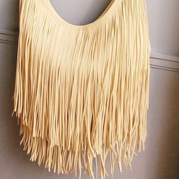 H&M Light Pink Fringe Purse - Picture 1 of 6